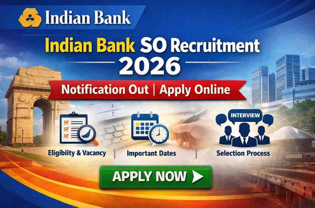 Indian Bank SO Recruitment