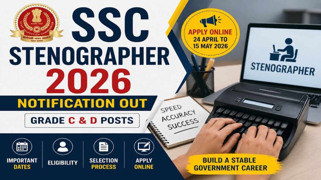 SSC Stenographer 2026 Recruitment- Apply Online for 731 Posts