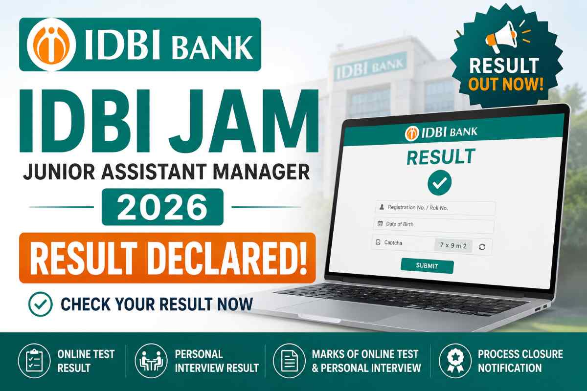 IDBI JAM 2026 Result Declared