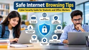 Safe Internet Browsing Tips for students and office workers with cyber security guidance